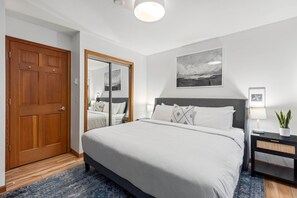 1 makuuhuone, silitysrauta/-lauta, ilmainen Wi-Fi, vuodevaatteet