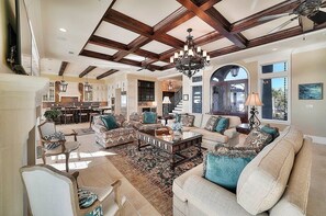TV, fireplace, DVD player