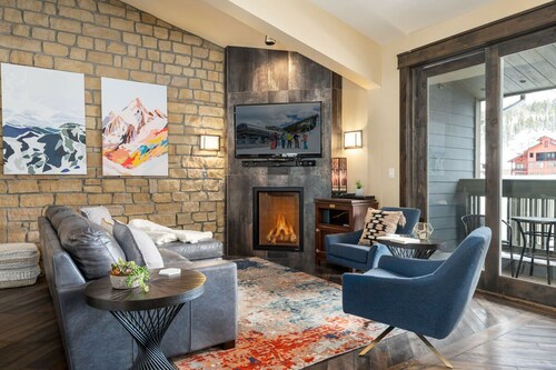 Base Village Loft 102 | At Base Area | Private Garage | Hot Tub