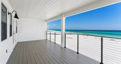 Luxury Grayton Beach House ON THE SAND in 30a! Private Beach, Porch, Balcony.