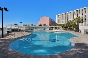 A heated pool