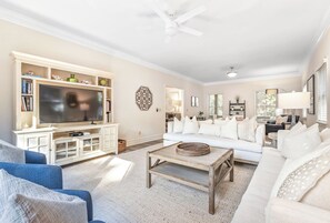 Smart TV, DVD player, video library