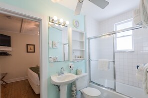 Free toiletries, hair dryer, towels