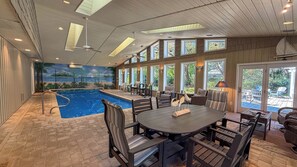 Indoor pool - Newmans Beachview 3 bedrooms, 3 bathrooms (Jekyll Island)