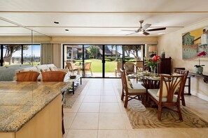 Interior - Ma'alaea Surf, Unit G5-1 Bd Beachfront Condo, AC, Wi-Fi, TV, Kitchen, Pool (Kihei)