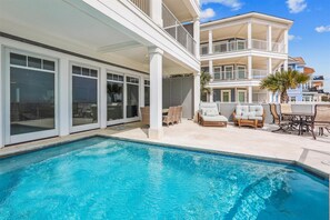 A heated pool
