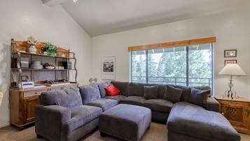 TV, DVD player, stereo