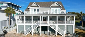 Oceanfront Oasis! Renovated kitchen, Private Boardwalk, Pool, Hot Tub - 3602 Palm