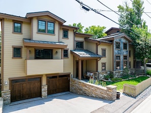Exterior - Walk to Park City Mountain! Cozy Winter Retreat for Large Groups, Private Hot Tub, Near Main St. (Park City)