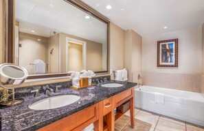 Bathtub, hair dryer, towels