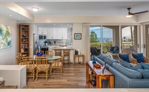 TV, DVD player, books