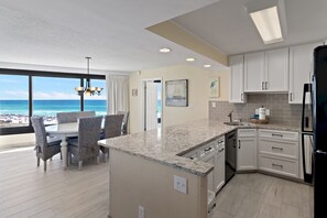 Oven, stovetop, dishwasher, toaster