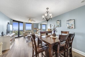 Flat-screen TV, video games, DVD player