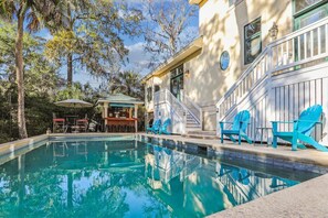 Una piscina riscaldata