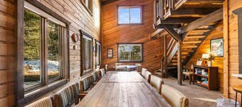 Less than a Mile from Lifts! Spacious Deck with Fire Pit and Scenic Views