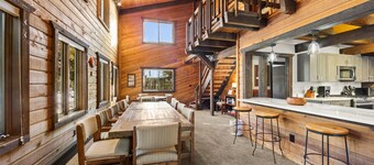 Less than a Mile from Lifts! Spacious Deck with Fire Pit and Scenic Views