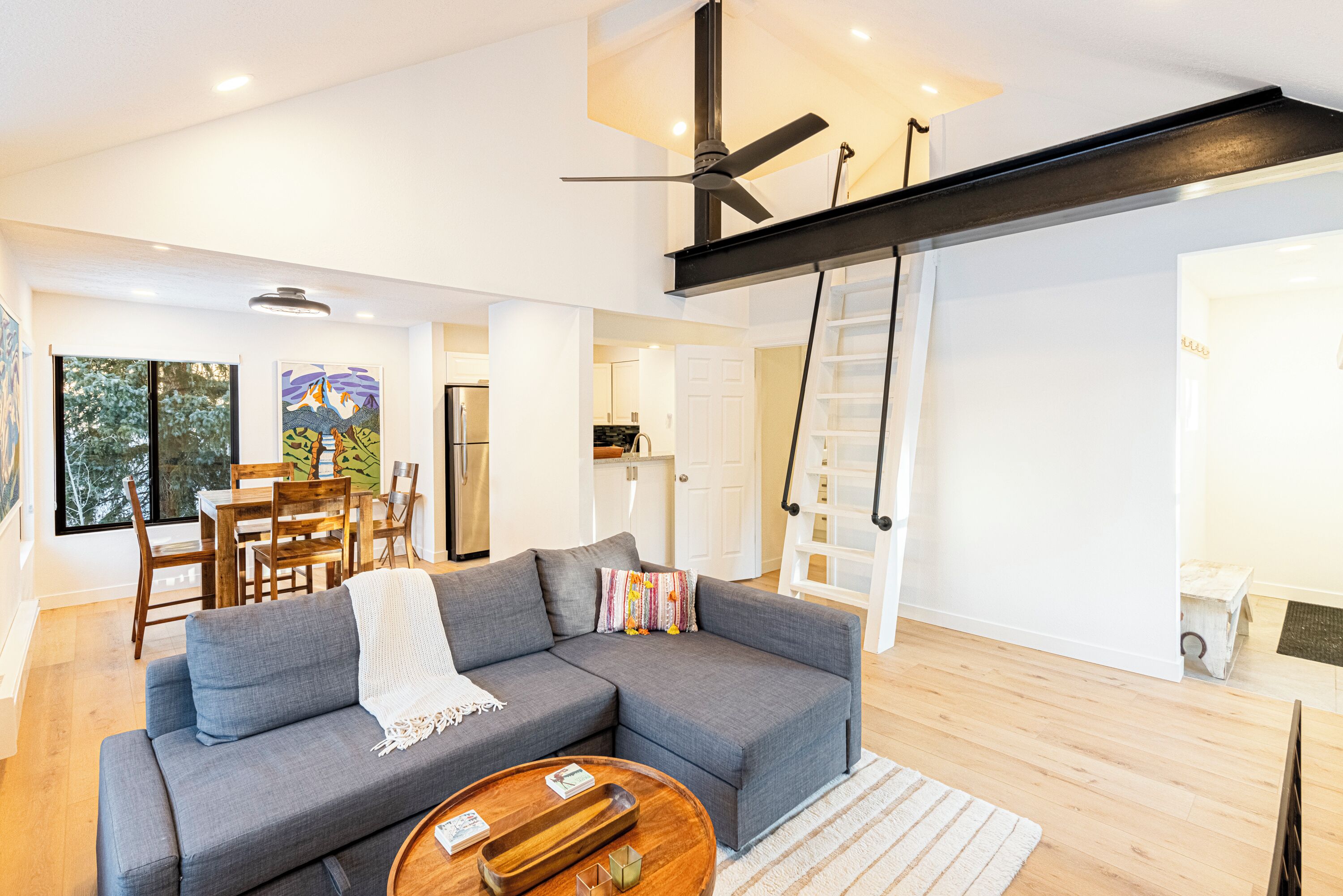 Televisio, takka, tietokoneen näyttö