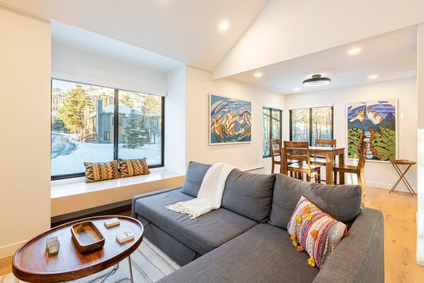 TV, fireplace, computer monitors