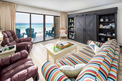 Gulf Side 402🌊Gulf front🏖️Beach Service🐶Dogs OK