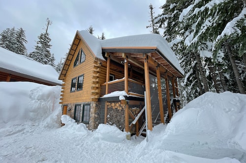 Cozy Alpine style chalet ,Hot Tub in the trees ,Pet Freindly ,Fast Internet !