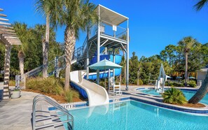 A heated pool