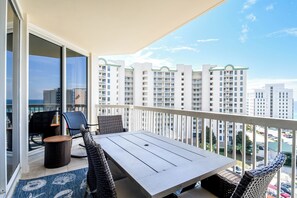 Outdoor dining - Spacious Silver Shells condo w/private balcony! 🌴 (Destin)