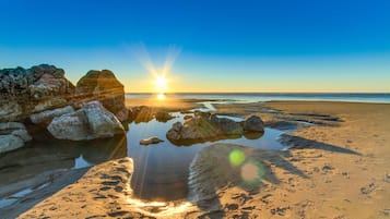 Vlak bij het strand