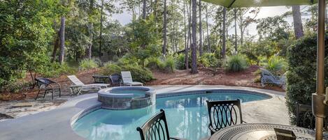 A heated pool