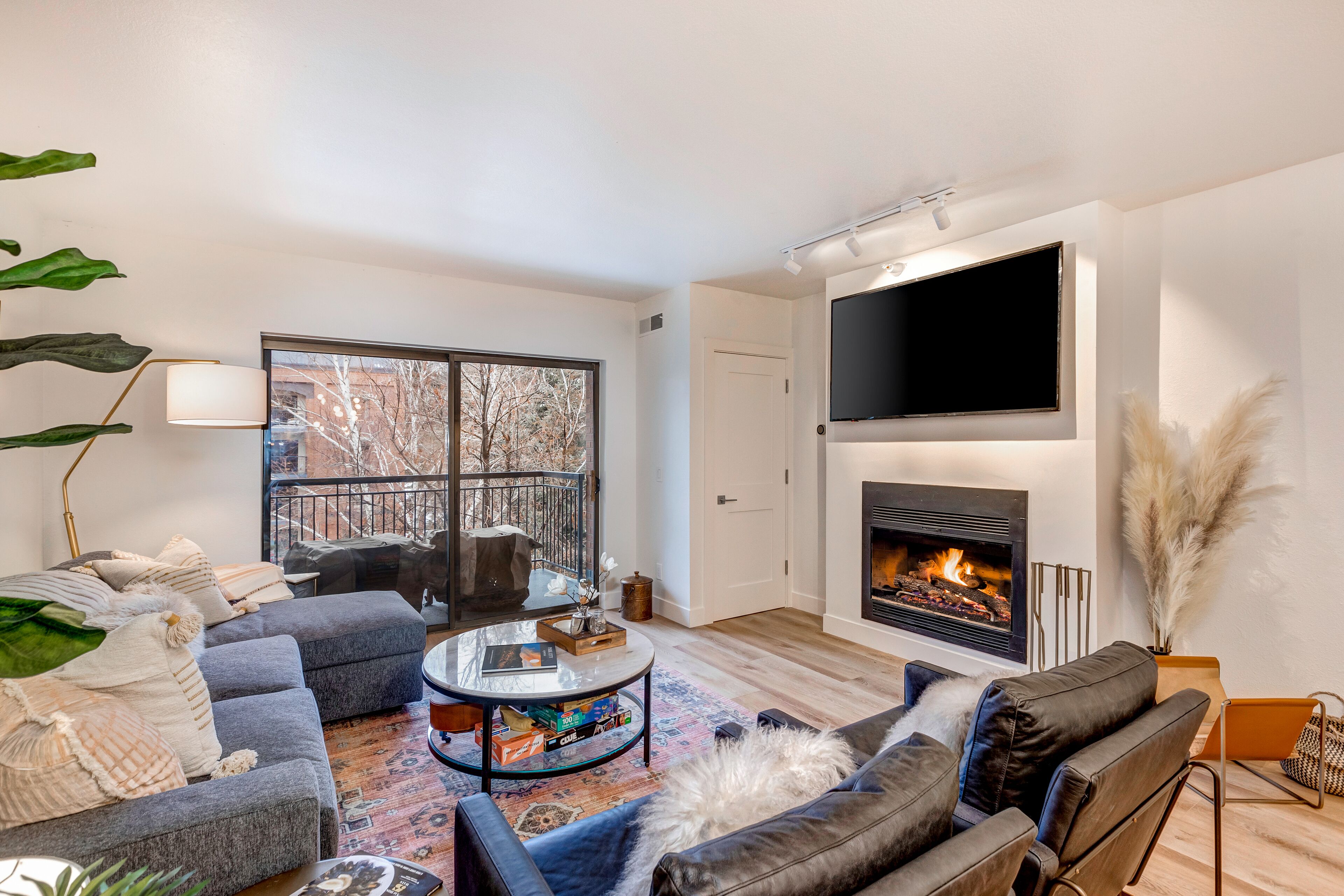 TV, fireplace, DVD player