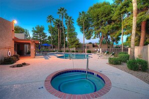 A heated pool