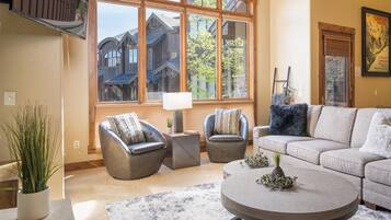 Smart TV, chimenea y reproductor de DVD