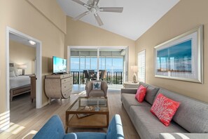 TV, DVD player, stereo