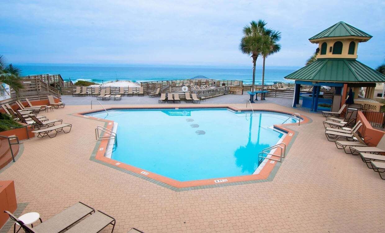 A heated pool