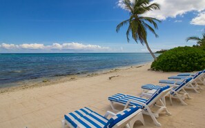 On the beach - Lovely beachfront 2 BR/2BA condo.  Gated community - Pool, Wifi, AC (South Akumal)