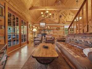 TV, fireplace, DVD player, table football