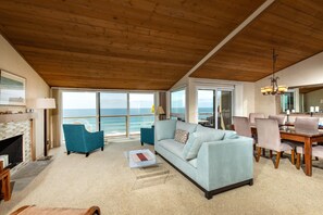 Télévision, cheminée