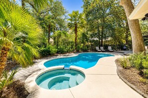 A heated pool