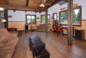 TV, DVD player, offices