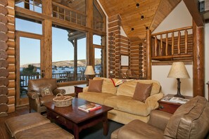 Smart-TV, peis og bøker