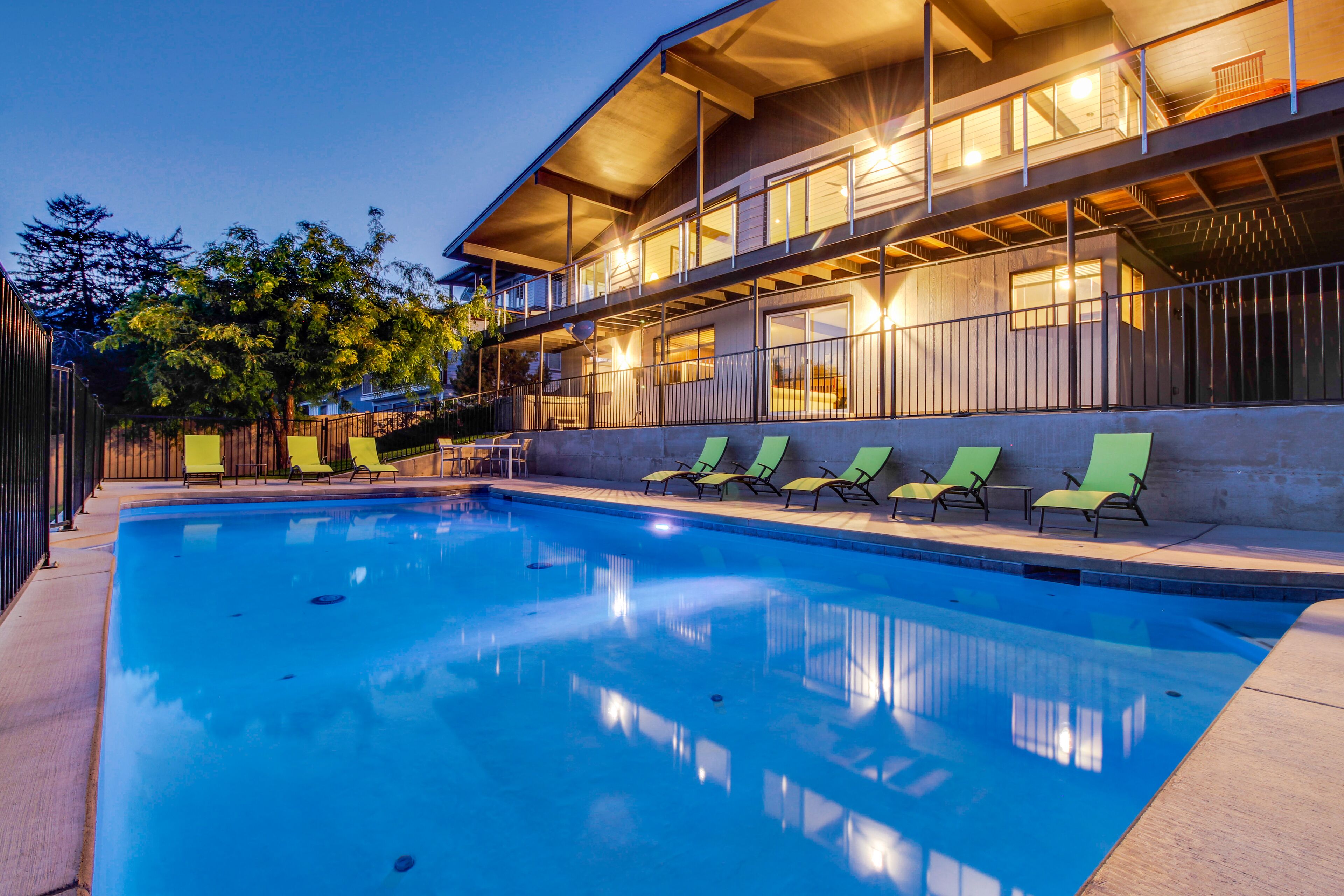 Bright Home with Lakeview Wraparound Decks, Seasonal Pool, Hot Tub and Game Room