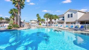A heated pool
