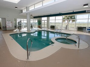 Indoor pool, a heated pool