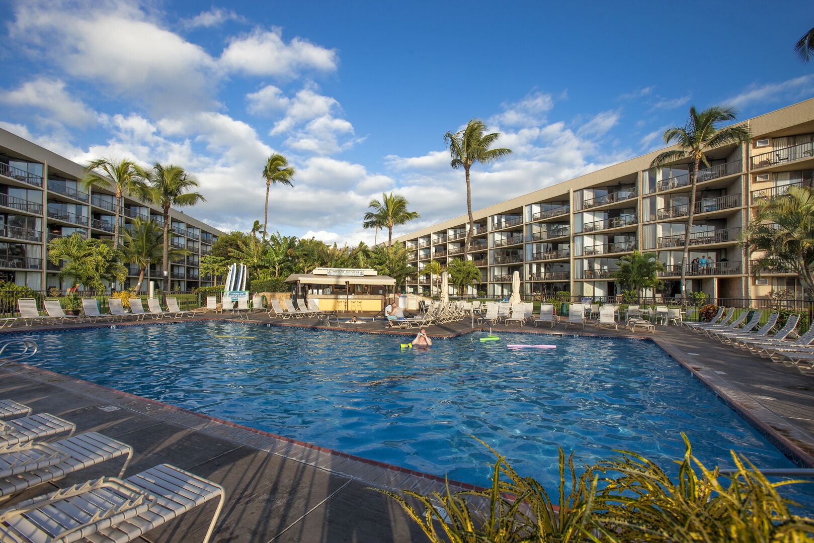 A heated pool