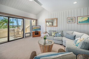 TV, DVD player, stereo