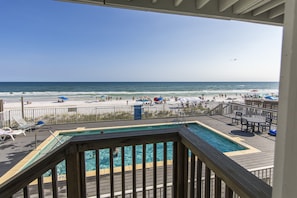 Property grounds - Beachside Pool, Private Beach Boardwalk, Screen porch with steps down to beach! (Santa Rosa Beach)