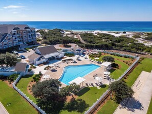 Et oppvarmet basseng