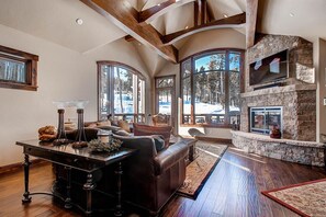 TV, fireplace, ping pong