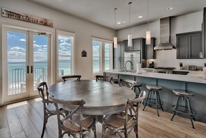 Fridge, microwave, oven, stovetop - Gulf Breeze- Gulf Front Vacation Home with Private Pool Area & Ocean Views (Miramar Beach)