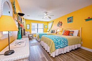 5 slaapkamers, een strijkplank/strijkijzer, gratis wifi, beddengoed