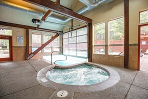A heated pool - Trails End Slopeside Condo: Ski-In/Out, Walk to Town! (Breckenridge)